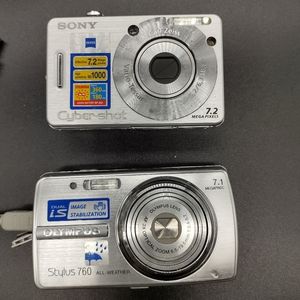 Bundle of cameras sony and olympus